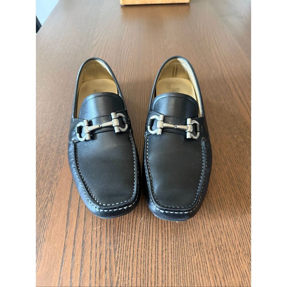 Men's Ferragamo Parigi Leather Drivers